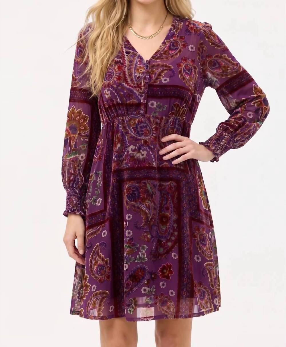 NEW JOHNNY WAS kinney dress in domitila burnout